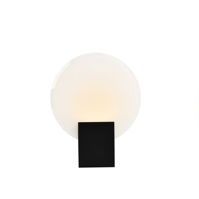 Applique Murale Hester  Matière Plastique Noir, H.25.5 - Ip44 - LED Module / Intérieur