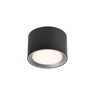 Plafonnier_c Landon Smart  Métal Noir, H.8.2 - Ip44 - LED Module / Intérieur
