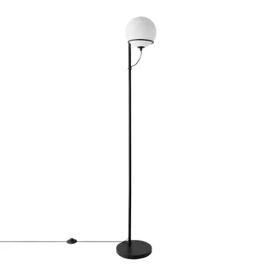 Lampadaire Wilson Verrerie Noir, H.159 - Ip20 - G9 / Intérieur Lampadaire Wilson Verrerie Noir, H.159 - Ip20 - G9 / Intérieur