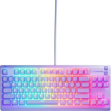 Apex 3 Tkl — Clavier Gaming Tkl Azerty Lavande, Membrane Silencieuse Rgb Apex 3 Tkl — Clavier Gaming Tkl Azerty Lavande, Membrane Silencieuse Rgb