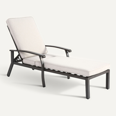 Transat Chaise Longue De Jardin Coussin Beige Imperméable Transat Chaise Longue De Jardin Coussin Beige Imperméable