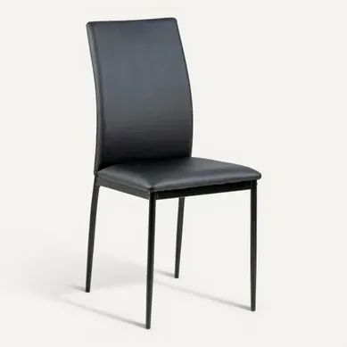 Chaise LOU noir vue 3/4