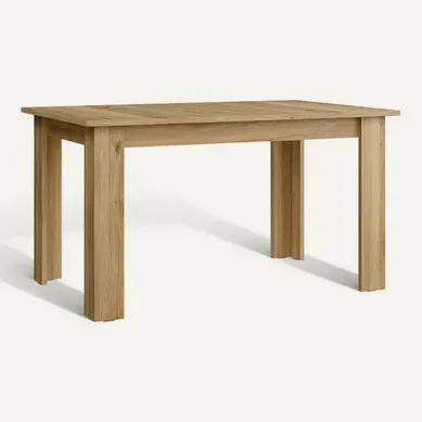 Table extensible L. 140/180 cm UNIK Imitation chêne Table extensible L. 140/180 cm UNIK Imitation chêne vue 3/4