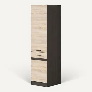Jjunona Colonne De Cuisine 2 Portes Ouverture à Droite - L 50 X H 196 X P 46 Cm - Chene Sonoma