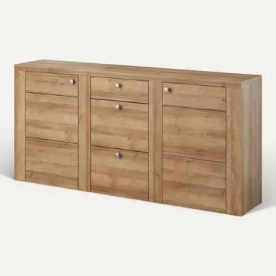 Buffet Voltia Avec 2 Portes Et 3 Tiroirs - Chêne