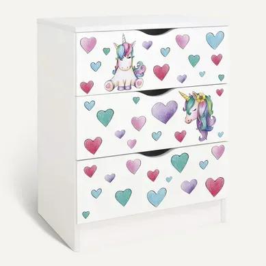 Commode Blanche Avec Les Tiroirs Roma - La Licorne Commode Blanche Avec Les Tiroirs Roma - La Licorne