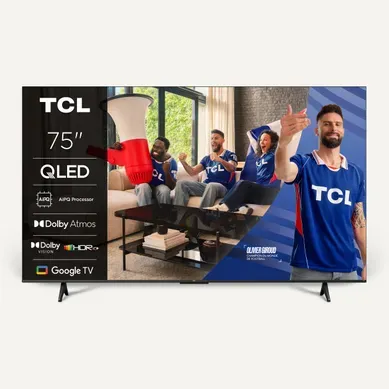 Téléviseur QLED 75'' 191 cm TCL 75T69C vue de face