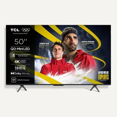 Téléviseur 4K 50'' 127 cm TCL 50MQLED75K Téléviseur 4K 50'' 127 cm TCL 50MQLED75K vue de face