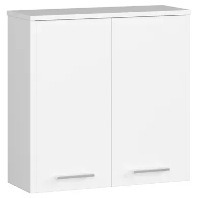 Armoire Salle De Bains Fin Accr. Au Mur Blanche 60 Cm 2 Portes Façade Blanche 2 Étagères 60x22,5x60 Armoire Salle De Bains Fin Accr. Au Mur Blanche 60 Cm 2 Portes Façade Blanche 2 Étagères 60x22,5x60
