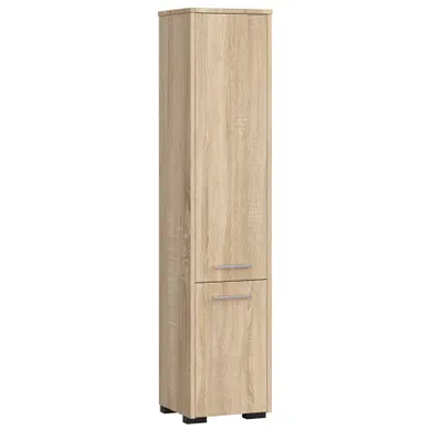 Colonne Salle De Bains Fin Chêne Sonoma 30 Cm 2 Portes Façade Chêne Sonoma 5 Étagères 30x30x140 Cm Colonne Salle De Bains Fin Chêne Sonoma 30 Cm 2 Portes Façade Chêne Sonoma 5 Étagères 30x30x140 Cm