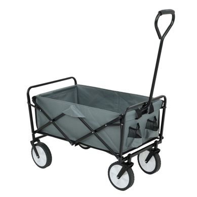 Chariot Pliable Pour Plage Avec Roues En Plastique Et Capacité De Charge Maximale De 120 Kg Gris Chariot Pliable Pour Plage Avec Roues En Plastique Et Capacité De Charge Maximale De 120 Kg Gris