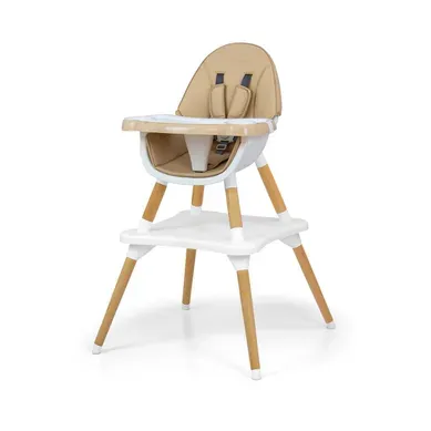 Chaise Haute 2-en-1  Malmo Beige
