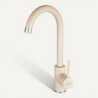 Robinet Mitigeur Évier Bec Rotatif Freya Beige Sable Robinet Mitigeur Évier Bec Rotatif Freya Beige Sable