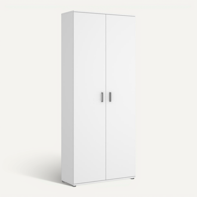 Armoire 2 Portes Coloris Blanc - Longueur 78 X Profondeur 35 X Hauteur 190 Cm Armoire 2 Portes Coloris Blanc - Longueur 78 X Profondeur 35 X Hauteur 190 Cm