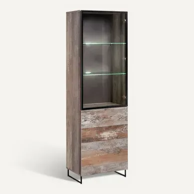 Vaisselier Design 2 étagères "plank" 194cm Naturel Vaisselier Design 2 étagères "plank" 194cm Naturel