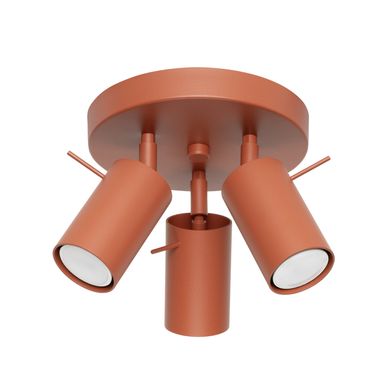 Plafonnier Ring 3p Rouge Ochra