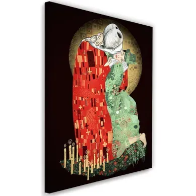 Tableau Dracula De Coppola Dans Le Style De Klimt Le Baiser 70 X 100 Cm Rouge Tableau Dracula De Coppola Dans Le Style De Klimt Le Baiser 70 X 100 Cm Rouge