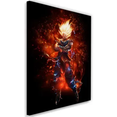 Tableau Dragon Ball Super Saiyan Son Goku Ii 50 X 70 Cm Rouge Tableau Dragon Ball Super Saiyan Son Goku Ii 50 X 70 Cm Rouge
