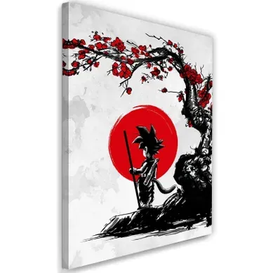 Tableau Dragon Ball Son Goku Sous Un Cerisier I 80 X 120 Cm Rouge Tableau Dragon Ball Son Goku Sous Un Cerisier I 80 X 120 Cm Rouge
