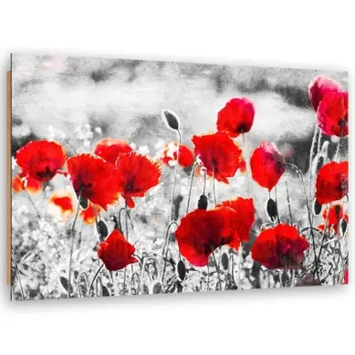Tableau Coquelicots Rouges 90 X 60 Cm Rouge Tableau Coquelicots Rouges 90 X 60 Cm Rouge
