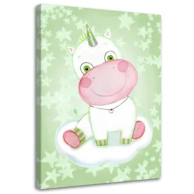 Tableau Licorne Pour Les Enfants 40 X 60 Cm Vert Tableau Licorne Pour Les Enfants 40 X 60 Cm Vert