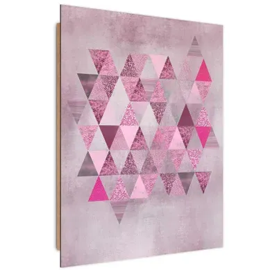 Tableau Bois Abstrait 40 X 60 Cm Rose Tableau Bois Abstrait 40 X 60 Cm Rose