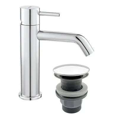 Ciriculus Robinet Mitigeur Chrome Brillant + Bonde