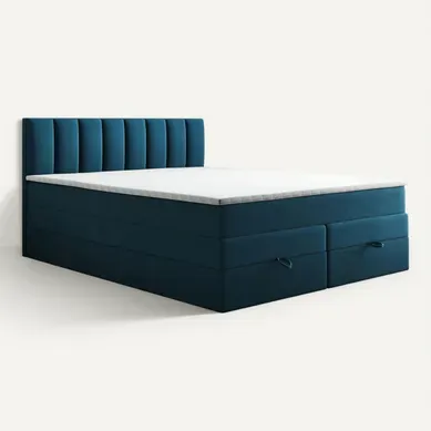 Ensemble 180x200 Cm Gusto Rangement Matelas Ressorts Ensachés Et Surmatelas En Velours Vert Ensemble 180x200 Cm Gusto Rangement Matelas Ressorts Ensachés Et Surmatelas En Velours Vert