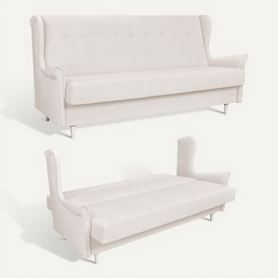 Canapé Convertible - Family - Ari - Blanc/beige - Convertible Canapé Convertible - Family - Ari - Blanc/beige - Convertible