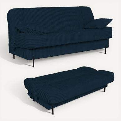 Canapé Convertible - Family - Rene - Bleu - Convertible
