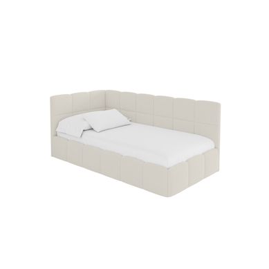 Lit Simple Avec Coffre De Rangement, Droite - Livy 80x200 Beige Lit Simple Avec Coffre De Rangement, Droite - Livy 80x200 Beige