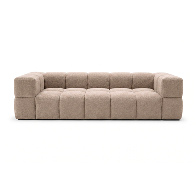 Canapé Bubble Valley 3 Places Convertible – Beige Tissu Bouclé Luxueux, Design Moderne