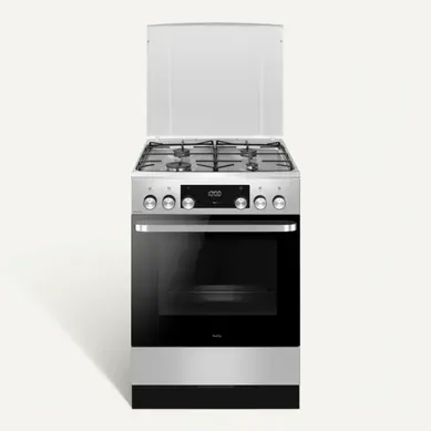 Cuisinière 4 foyers gaz + Four électrique - Acm7005rx Inox