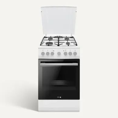 Cuisinière Gaz 4 Feux Blanc Fcm104b Cuisinière Gaz 4 Feux Blanc Fcm104b