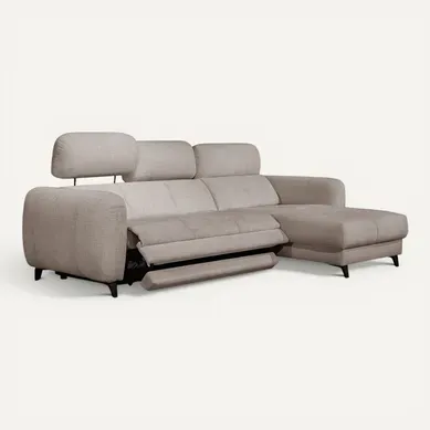 Sven Canapé D'angle Droit 3 Pl, Relax Xl, Appuis-tête Réglables; Beige Sven Canapé D'angle Droit 3 Pl, Relax Xl, Appuis-tête Réglables; Beige