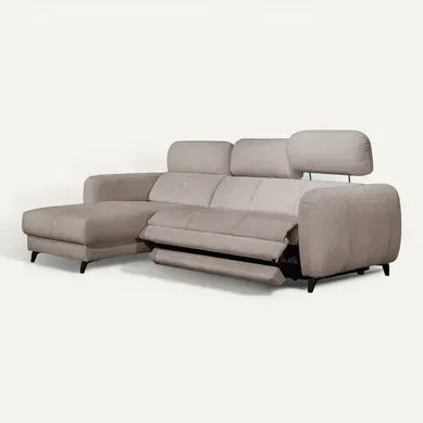 Sven Canapé D'angle Gauche 3 Pl, Relax Xl, Appuis-tête Réglables ; Beige Sven Canapé D'angle Gauche 3 Pl, Relax Xl, Appuis-tête Réglables ; Beige