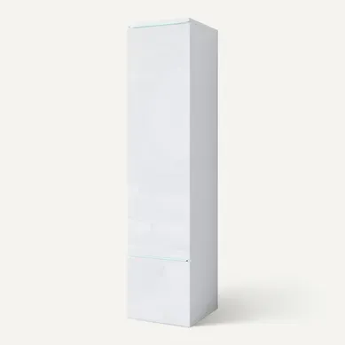 Meuble Veve 01 Avec éclairage LED / Blanc / Blanc Brillant Meuble Veve 01 Avec éclairage LED / Blanc / Blanc Brillant