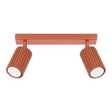 Plafonnier Karbon 2 Rouge Ocre