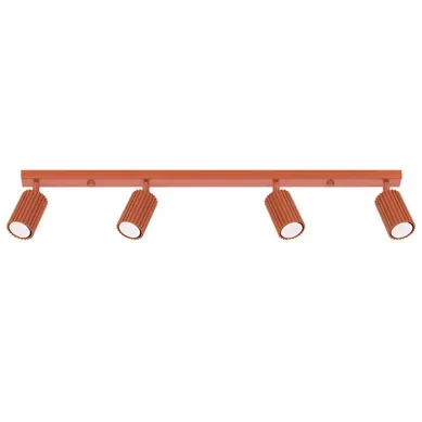 Plafonnier Karbon 4l Rouge Ocre