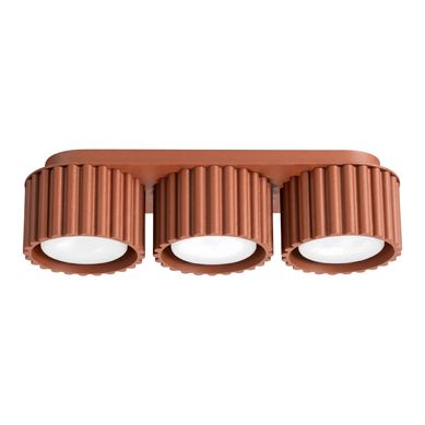 Plafonnier Aura 3 Ocre Rouge Gx53