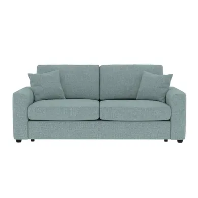 Canapé convertible 3 places pack standard NICARAGUA tissu Bergamo vert lichen 72 vue de face