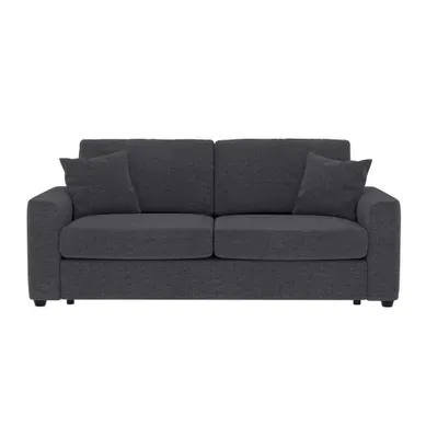 Canapé convertible 3 places pack standard NICARAGUA tissu enjoy graphite 24 vue de face