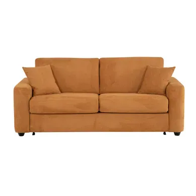 Canapé convertible 3 places pack Standard  NICARAGUA tissu Crown amber vue de face