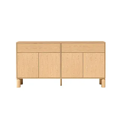Commode Large Soria 1, 180 Cm, 4 Portes, 2 Tiroirs, Chêne Bookmatch Commode Large Soria 1, 180 Cm, 4 Portes, 2 Tiroirs, Chêne Bookmatch