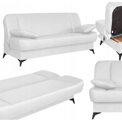 Canapé Convertible - Family - Sara - Blanc - Convertible Canapé Convertible - Family - Sara - Blanc - Convertible