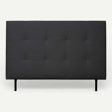 Tête de lit PU L.140 cm KARTY noir Tête de lit PU L.140 cm KARTY noir vue de face