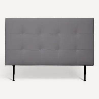 Tête de lit PU L.160 cm KARTY gris Tête de lit PU L.160 cm KARTY gris vue de face
