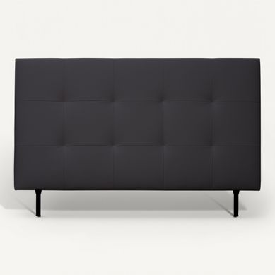 Tête de lit PU L.160 cm KARTY noir Tête de lit PU L.160 cm KARTY noir vue de face