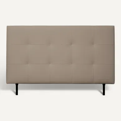 Tête de lit PU L.160 cm KARTY taupe vue de face