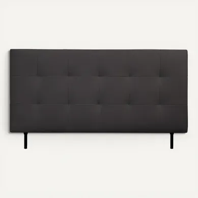 Tête de lit PU L.180 cm KARTY noir Tête de lit PU L.180 cm KARTY noir vue de face